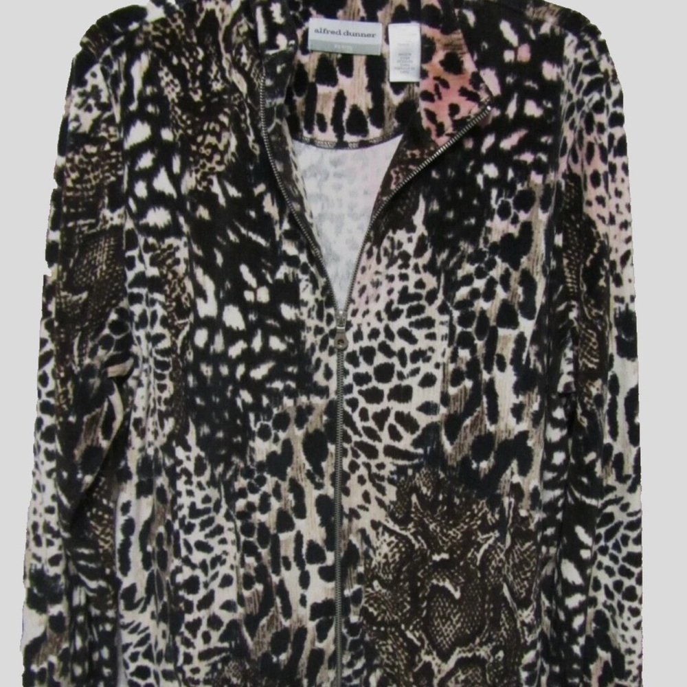 Alfred Dunner Leopard Print Jacket